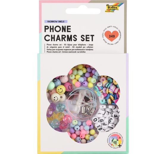 Kit bijoux pour téléphone portable « Rainbow Smile »
