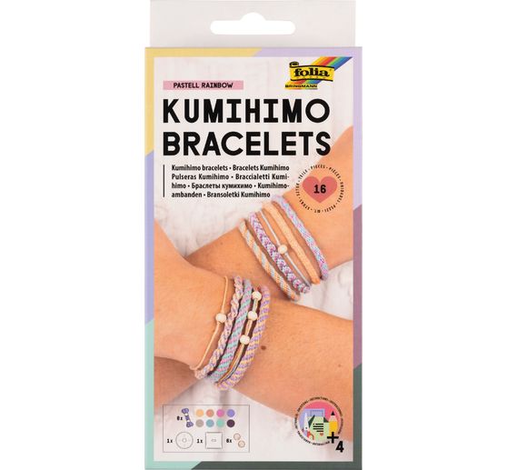 Kumihimo handicraft set "Bracelets"