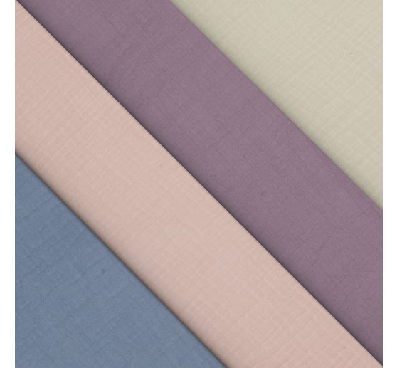 Tissu mousseline en coton au mètre « Uni »
