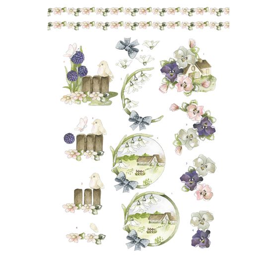 Livret de motifs 3D pré-estampés « Spring Animals »