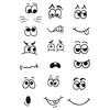 Tampons Clear Stamps &laquo; Visages &raquo;