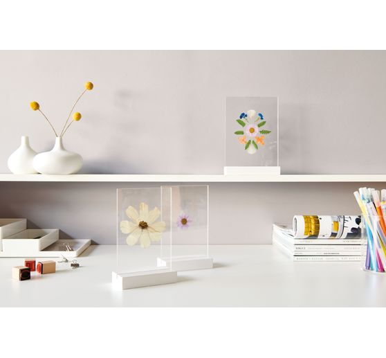 Set fleurs pressées Rico Design « Orange Turquoise »