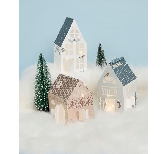Handicraft set "Houses with lighting"
