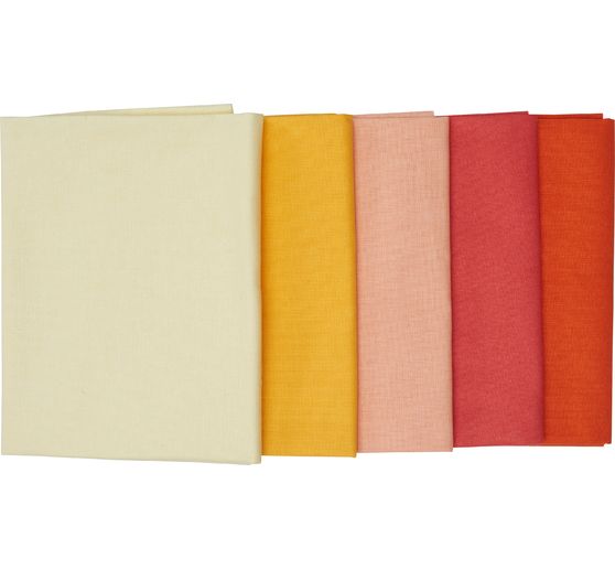 Assortiment de tissus unis Patchy « Jaune - Orange »