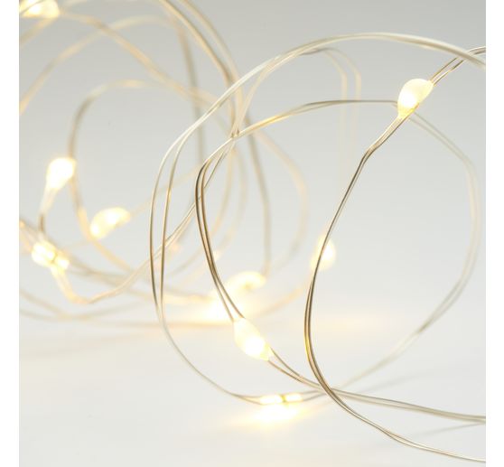Guirlande lumineuse micro-LED d'extérieur, avec télécommande, 100 LED