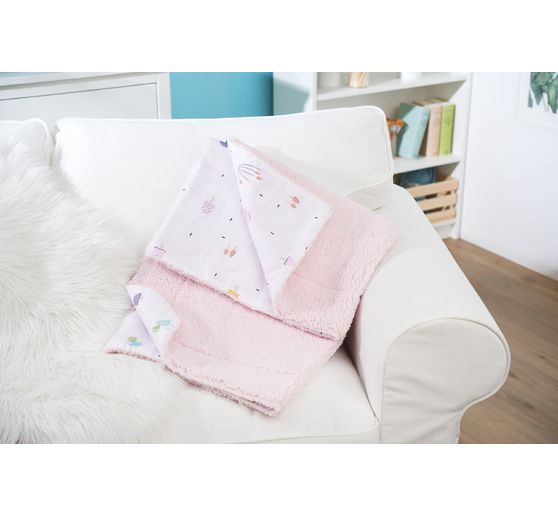 Tissu polaire au mètre « Agneau Rose »