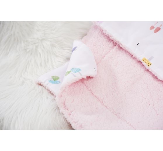 Tissu polaire au mètre « Agneau Rose »