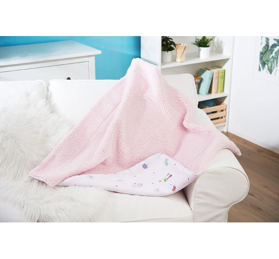 Tissu imprimé à l'aspect satin au mètre « Petits champignons multicolores »