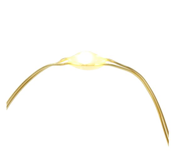 Guirlande lumineuse micro-LED avec minuterie, fil doré, 20 LED