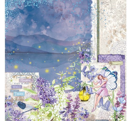 Papier scrapbooking « Enchanted Land »