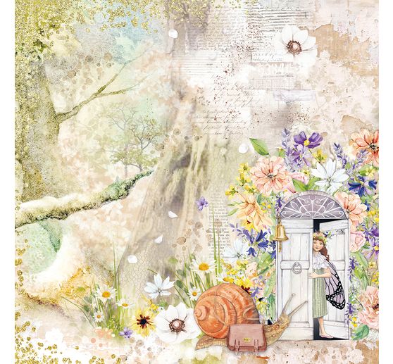 Papier scrapbooking « Enchanted Land »