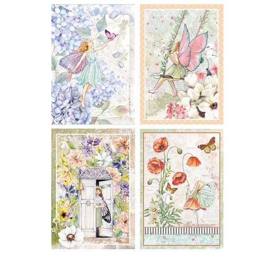 Set de papier « Enchanted Land », 9 feuilles, A4