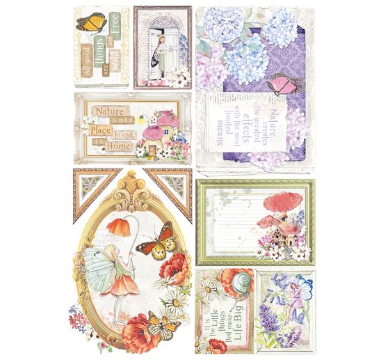 Set de papier « Enchanted Land », 9 feuilles, A4