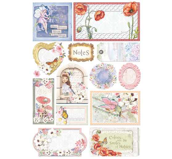Set de papier « Enchanted Land », 9 feuilles, A4