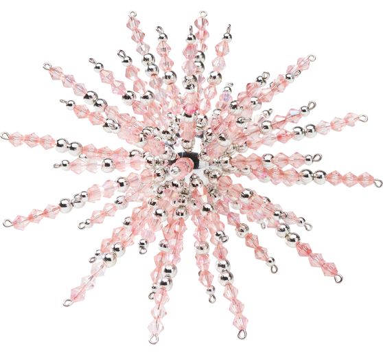 Kit complet étoile en perles « Crystal Rose »