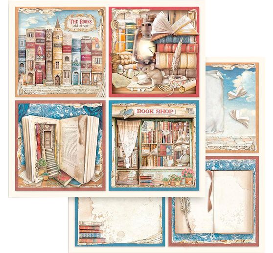 Bloc de papier scrapbooking « Vintage Library »