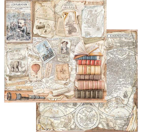 Papier Scrapbooking Gothique Vintage 180 Feuilles | Motifs Arbre, Araignée, Porte | Pour Journal Créatif
