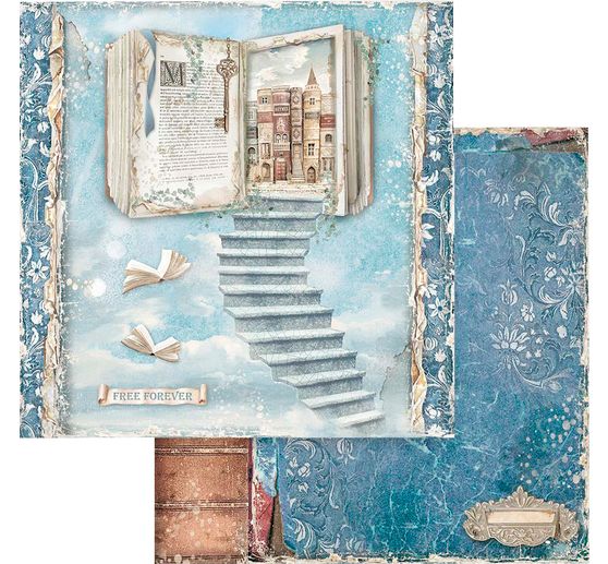 Bloc de papier scrapbooking « Vintage Library »