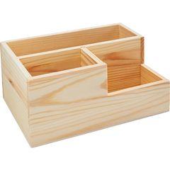 Boîte à tiroirs en bois brut, 22 x 9,5 x 17 cm  acheter en ligne sur  buttinette - loisirs créatifs