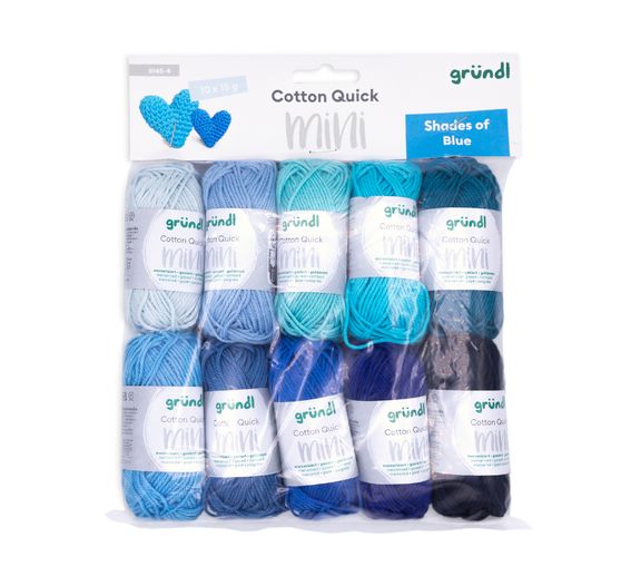 Fils Gründl Coton Quick minis « Shades of Blue »