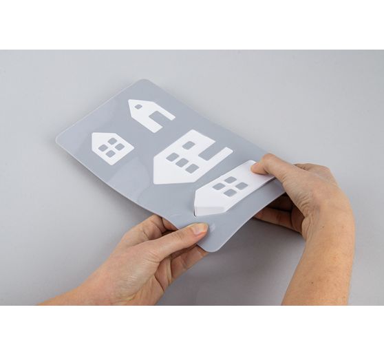 Moule en silicone « Maisons lumineuses »