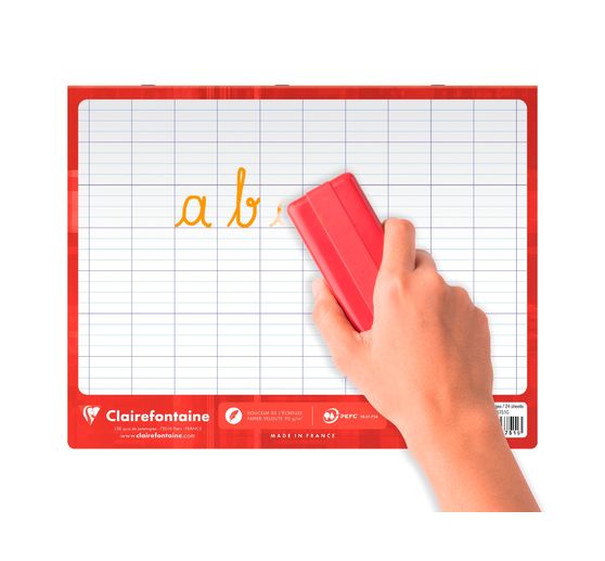 Cahier magique couverture ardoise effaçable