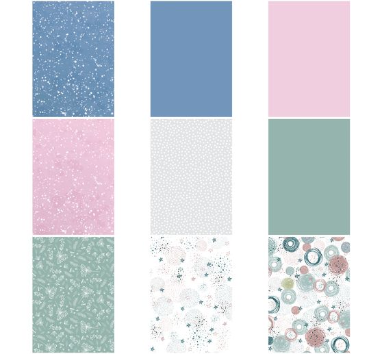 Assortiment de feuilles à motifs « Winterdream »