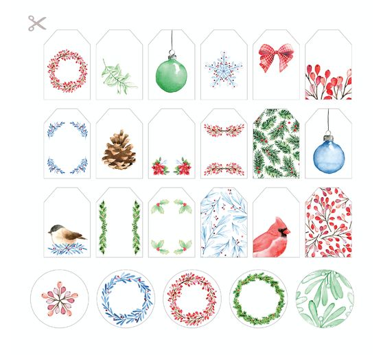 Bloc de papier scrapbooking « XMAS Berries »