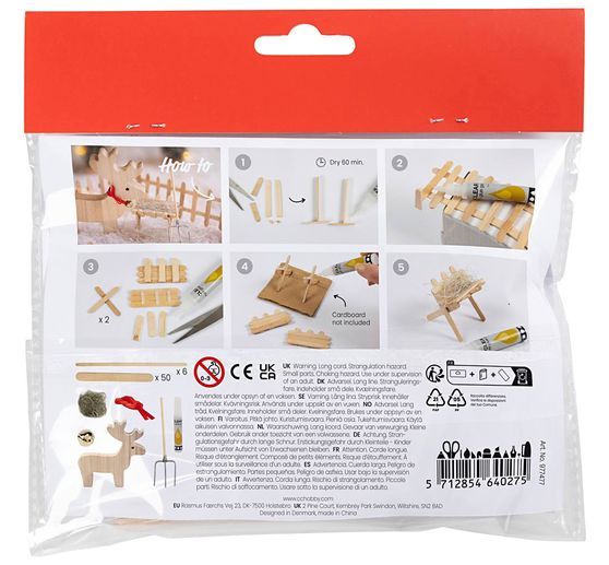 Mini-kit créatif porte de lutin « Renne »