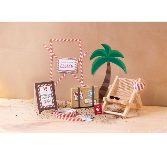 Mini-kit créatif porte de lutin « En vacances »