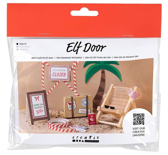 Mini-kit créatif porte de lutin « En vacances »