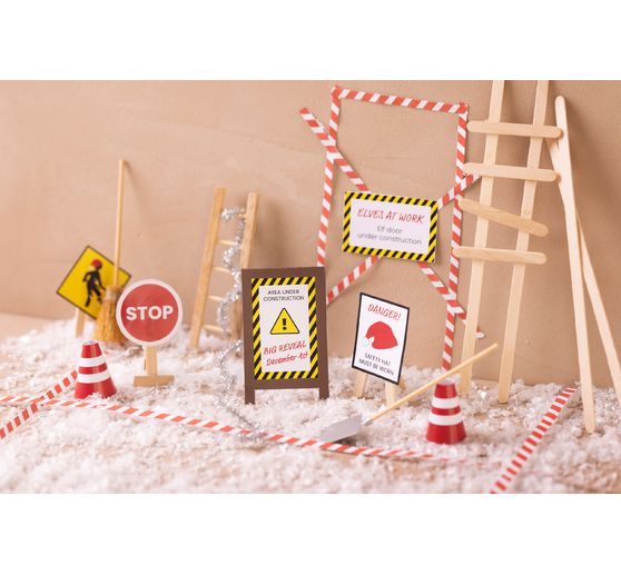 Mini-kit créatif porte de lutin « En construction »