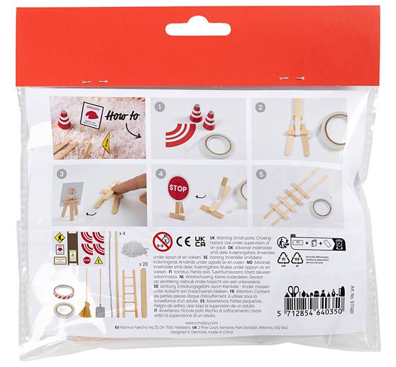 Mini-kit créatif porte de lutin « En construction »