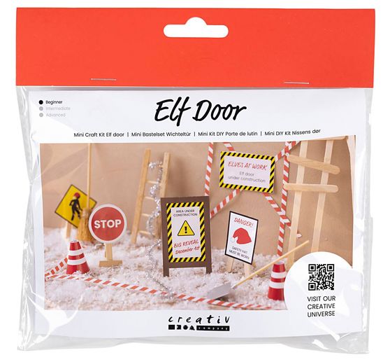 Mini-kit créatif porte de lutin « En construction »