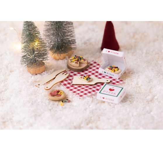 Mini-kit créatif porte de lutin « Pizza »