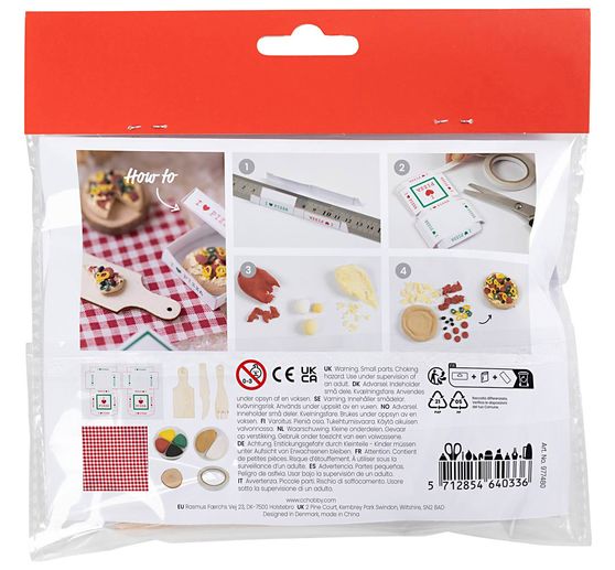 Mini-kit créatif porte de lutin « Pizza »