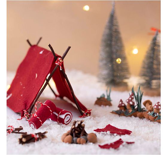 Mini-kit créatif porte de lutin « Aller camper »