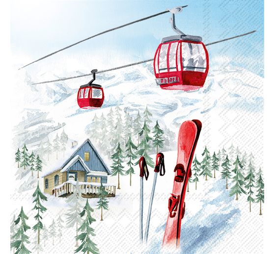 Serviette « Vacances au ski »