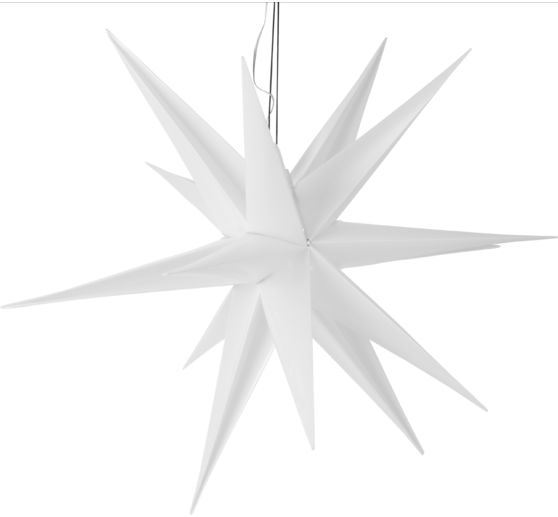 &Eacute;toile 3D LED &laquo; Wega &raquo;, Blanc