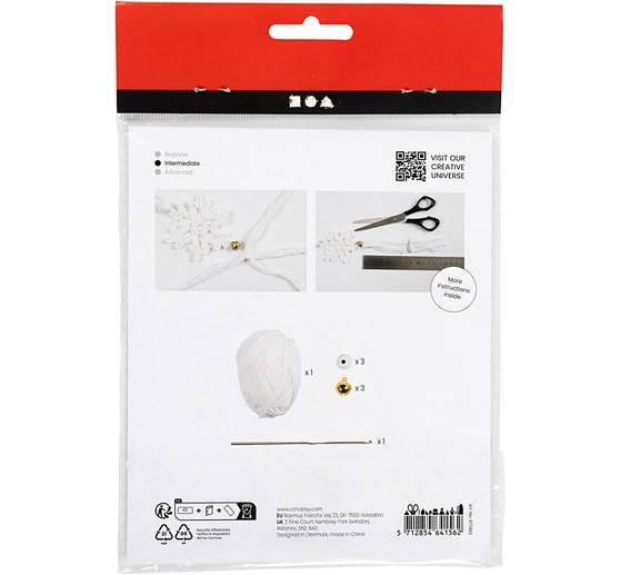 Mini-kit créatif crochet « Flocons de neige »