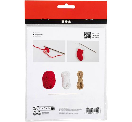 Mini-kit créatif crochet « Chaussettes de Noël »