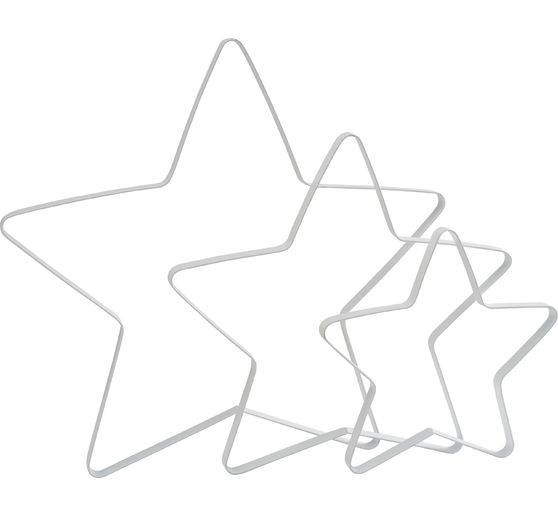 Anneau en métal étoile « Auri », Blanc