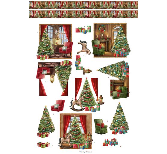 3D punched sheet book "Christmas Scenes"