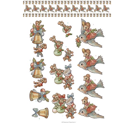 3D punched sheet book "Christmas Scenes"