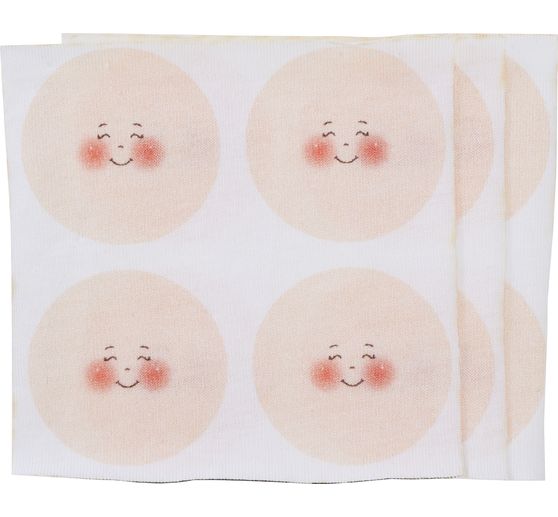 Faces stockinette fabric "Lisa", Ø 4 cm