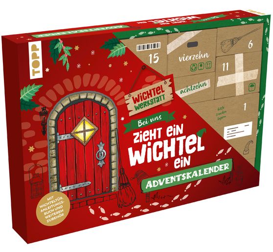 Calendrier de l'Avent « Weihnachten zieht ein Wichtel ein »
