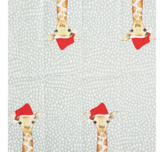 Mouchoirs en papier « Père Noël girafe »