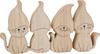 Figurine en bois VBS « Chats insolents »