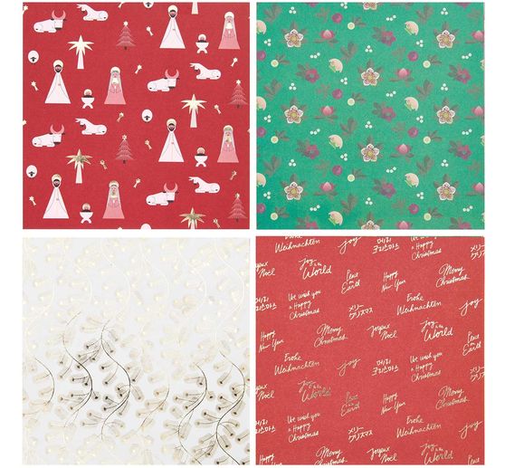 Folding paper "Christmas Rocks!", assorted