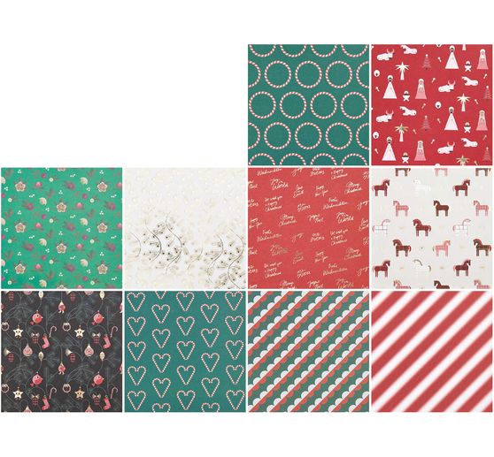 Folding paper "Christmas Rocks!", assorted